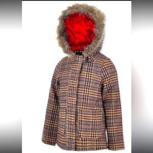 Two Girls plaid trench coat